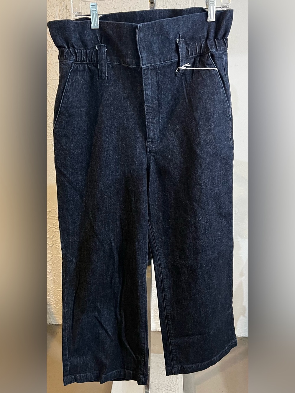 Express Dark Blue Denim Wide Leg Stretch Jeans Size 10